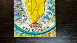 1999 Topps CHROME SERIES Pokemon KAKUNA #14 TV Animation Edition NON HOLO - Image 3