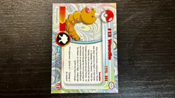 1999 Topps CHROME SERIES Pokemon WEEDLE #13 TV Animation Edition NON HOLO - Image 4