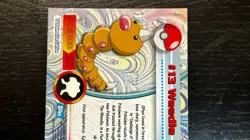 1999 Topps CHROME SERIES Pokemon WEEDLE #13 TV Animation Edition NON HOLO - Image 5