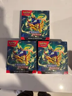 Pokemon Crown Zenith Booster Bundle New Sealed - Lot 3 Boxes - Image 1