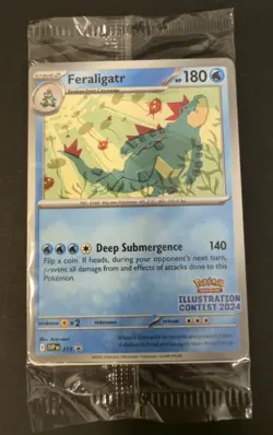 2024 Pokemon Illustration Contest 3 Promos (Feraligatr, Pikachu, Toxtricity) - Image 1