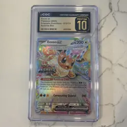 CGC 10 PRISTINE Eevee ex 075/131 Pokemon Prismatic Evolutions Stamp Surprise Box - Image 1
