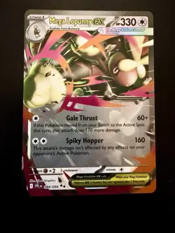 Pokemon 2025 Phantasmal Flames Mega Lopunny EX #084/094 Double Rare NM - Image 1