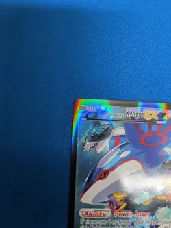 Pokemon Team Aqua's Kyogre EX 6/34 Double Crisis Ultra Rare Full Art Holo LP - Image 2