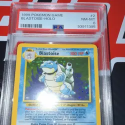 Pokemon TCG Blastoise Holo Rare 2/102 Base Set 1999 PSA 8 English - Image 4