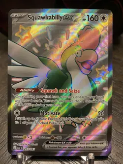 Squawkabilly ex - 223/091 - Pokemon Paldean Fates Shiny Full Art Ultra Rare NM - Image 1