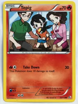 Tepig 25/113 Legendary Treasures NM Pokemon Fast Shipping - Image 1