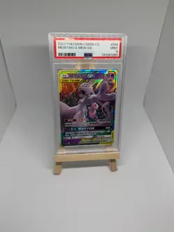 Pokemon Mewtwo & Mew Gx 034/150 Chinese Shining Synergy Graded Slab - PSA 9 - Image 1