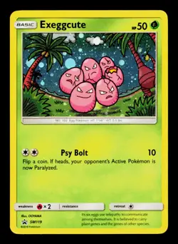 Pokemon TCG Exeggcute SM119 Black Star Promo Cosmos Holo - Image 1