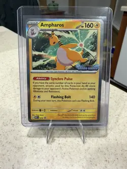 Ampharos MEP 075 - Prerelease Stamped Promo - Pokemon TCG: Chaos Rising NM - Image 1