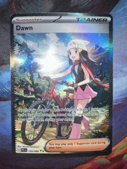 Dawn (Supporter) 129/094 SIR, Phantasmal Flames Full Art Holo Rare Pokemon TCG - Image 1