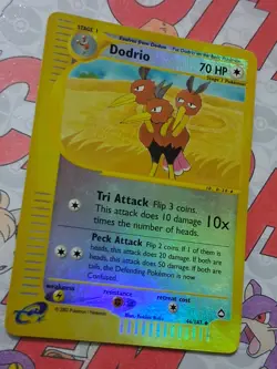 Pokemon TCG Dodrio Reverse Holo 46/147 Aquapolis Set Near Mint E Series 2002 - Image 1