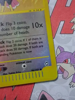 Pokemon TCG Dodrio Reverse Holo 46/147 Aquapolis Set Near Mint E Series 2002 - Image 5