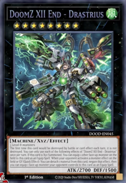 DOOD-EN045 DoomZ XII End - Drastrius Secret Rare 1st Ed YuGiOh Preorder - Image 1