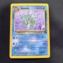 Pokemon TCG Karte - Seemon (Seadra) - German/Deutsch - 42/62 Fossil - Image 1
