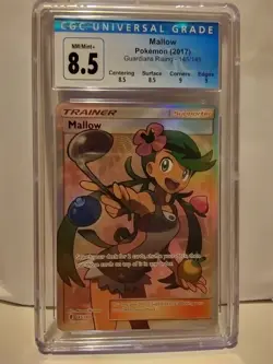 2017 Pokemon Sun & Moon Guardians Rising 145/145 CGC NM/Mint+ 8.5, Mallow - Image 1