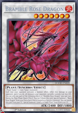 DOOD-EN039 Bramble Rose Dragon Secret Rare 1st Ed YuGiOh Preorder - Image 1