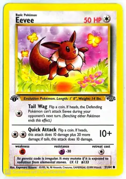 Eevee 51/64 Jungle 1st Edition | Light Play (LP) - Image 2