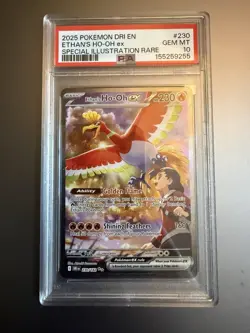 Pokemon TCG Ethan's Ho-Oh EX Sir 230/182 PSA 10 - Image 1