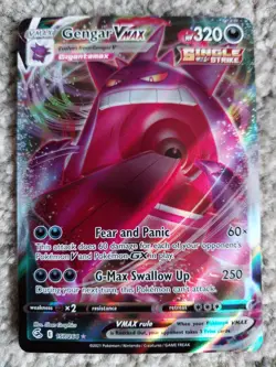POKEMON TCG GENGAR VMAX HOLO SINGLE STRIKE 157/264 - Image 1