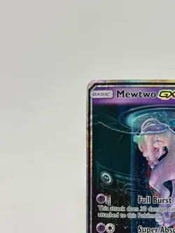Mewtwo GX 78/73 Pokemon Shining Legends Shiny Holo Rare *DAMAGED* - Image 3