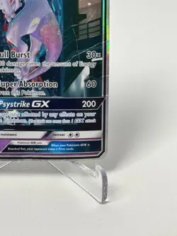 Mewtwo GX 78/73 Pokemon Shining Legends Shiny Holo Rare *DAMAGED* - Image 4