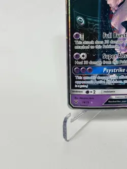Mewtwo GX 78/73 Pokemon Shining Legends Shiny Holo Rare *DAMAGED* - Image 5