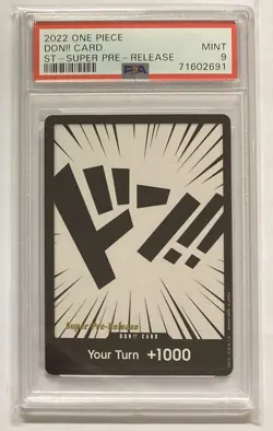 2022 One Piece Super Pre-Release Don!! Card PSA 9 Mint - Image 1