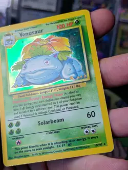 Pokemon TCG Venusaur Base Set 15/102 Vintage Holo WOTC Pokemon Card - Image 3