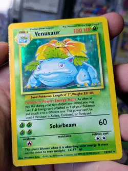 Pokemon TCG Venusaur Base Set 15/102 Vintage Holo WOTC Pokemon Card - Image 4