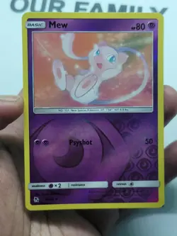 Mew 32/68 -- Pokemon TCG Hidden Fates -- NM - Mint Reverse Holo Rare Card - Image 3