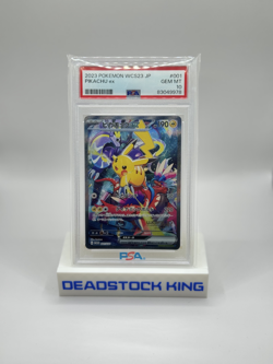 PSA 10 Gem Mint Pikachu ex 001/030 WCS23 World Championships 2023 Pokemon Card - Image 1