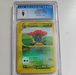 CGC 9 MINT Vileplume 2002 Expedition 31/165 Holo Pokemon Card psa - Image 1