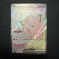 Pokemon TCG Lillie's Clefairy ex 173/159 Ultra Rare - Journey Together - NM - Image 1