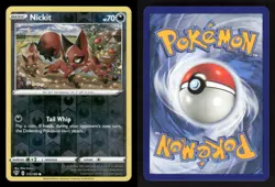 Nickit 112/189 Common Darkness Ablaze Pokemon Reverse Holo NM/M - Image 3