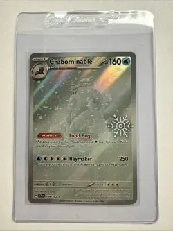 Holiday Calendar 2025 Crabominable 149/142 Winter Festive STAMP Promo card - Image 1