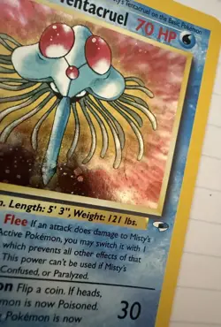 Pokemon TCG Misty's Tentacruel 10/132 Gym Heroes Holo Rare English - Image 3