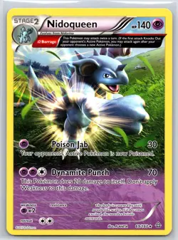 Nidoqueen 69/160 R Primal Clash MP Pokemon - Image 1
