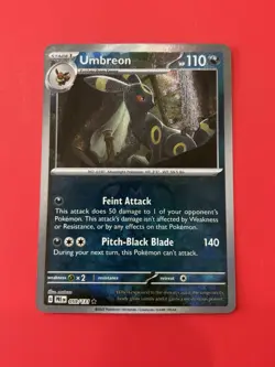 Pokemon Prismatic Evolutions Umbreon Master Ball Reverse Holo NM 59/131 - Image 1