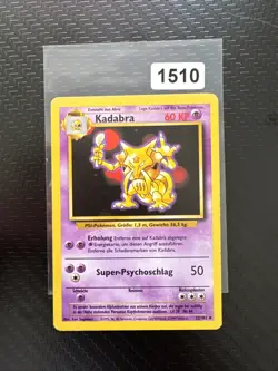 Kadabra 32/102 Pokemon Basis Set Karte - Deutsch - Image 1