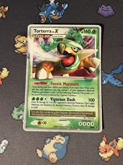 Pokemon Cards Torterra Lv.X DP09 Holo Black Star Promo - (MP) - Image 1