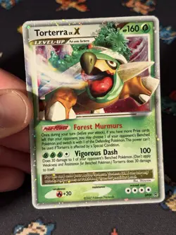 Pokemon Cards Torterra Lv.X DP09 Holo Black Star Promo - (MP) - Image 2
