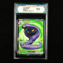 TQG 9.5 Mint+ 2023 Pokemon ENG Arbok ex #G MEW EN 185/165 UR - Image 1