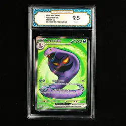 TQG 9.5 Mint+ 2023 Pokemon ENG Arbok ex #G MEW EN 185/165 UR - Image 2