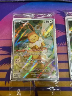 Pokemon Prismatic Evolutions ETB Promo Eevee SVP 173 *SEALED* *MINT* - Image 1