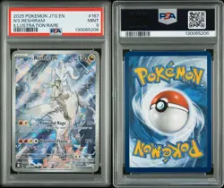 Pokemon N's Reshiram 167/159 Sv09 Illustration Rare Holo PSA 9 - Image 1