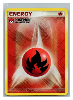 2009 Pokemon Organized Play League Promo Fire Energy *HOLO* - Image 1