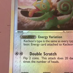 2003 Pokemon TCG Kecleon EX Sandstorm 18/100 Reverse Holo Rare - Image 5