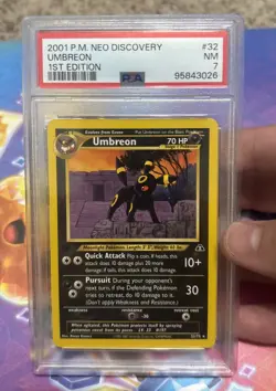 Lot Of 5 PSA 7 Umbreon Pokemon Cards. Neo Discovery First Edition. - Image 3