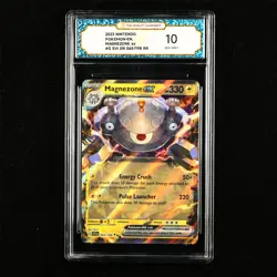 TQG 10 GEM MINT 2023 Pokemon ENG Magnezone ex #G SVI EN 065/198 RR - Image 1